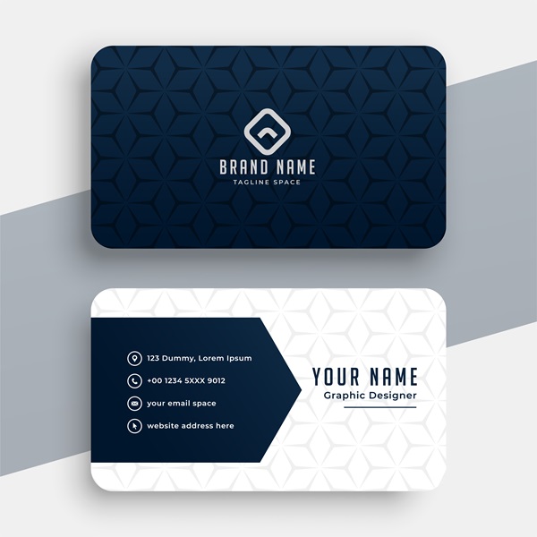 clean style modern business card design template