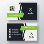 Visiting Cards Glossy business card with gold foil stamping for luxury branding.
