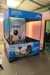 Branded promotional demo tent for outdoor marketing