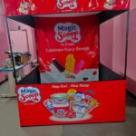 Corporate brand activation using a professionally printed demo tent