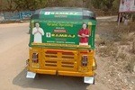 Auto Tops Advertising – Branded auto-rickshaws moving through high-traffic areas for maximum visibility