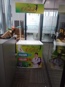 Retail Store Demo Table for Live Product Demonstrations