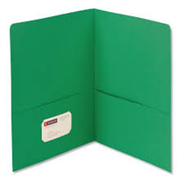 A4-sized business file folder with logo embossing.
