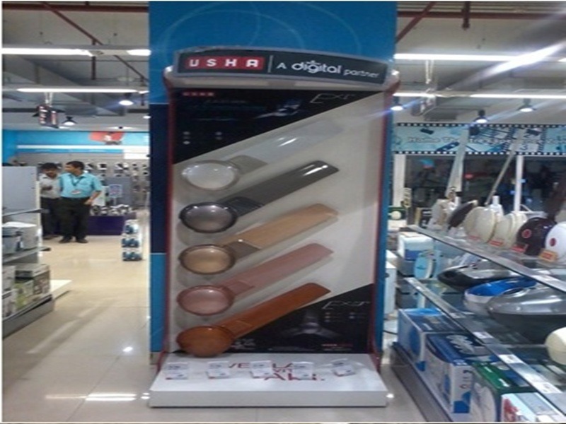 Retail Store Floor Stake Unit Branding