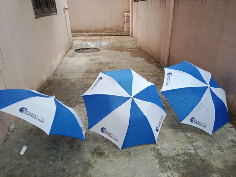 Corporate Rain Umbrella Branding