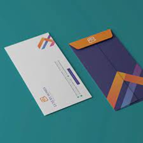 Envelope - Kraft paper envelopes with Eco-friendly branding.