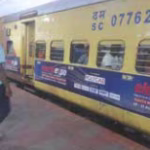 Train exterior half wrapping